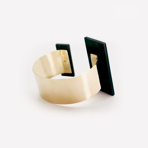 Slab Bracelet - 18k Yellow Gold