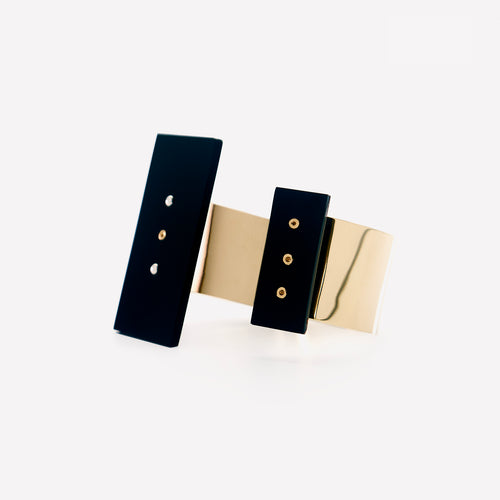 Slab Bracelet - 18k Yellow Gold