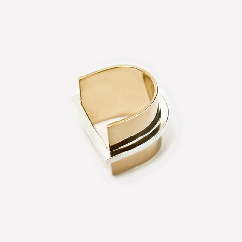 Chunky Baar Ring - 18k Yellow Gold