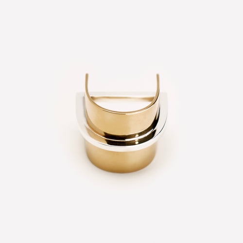 Chunky Baar Ring - 18k Yellow Gold