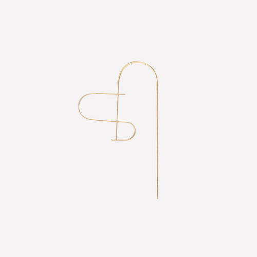 Stabile P Earring  - 18k Yellow Gold