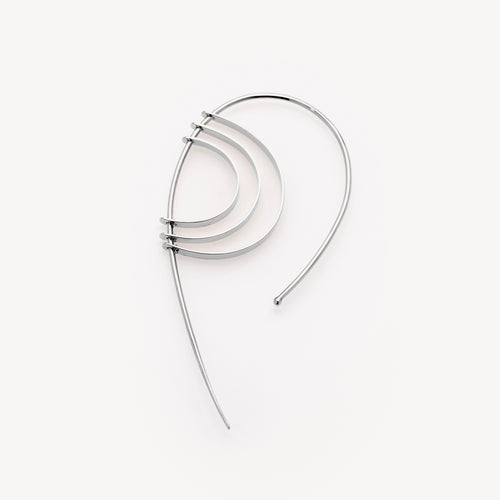Stabile III Ear Cuff  - Sterling Silver
